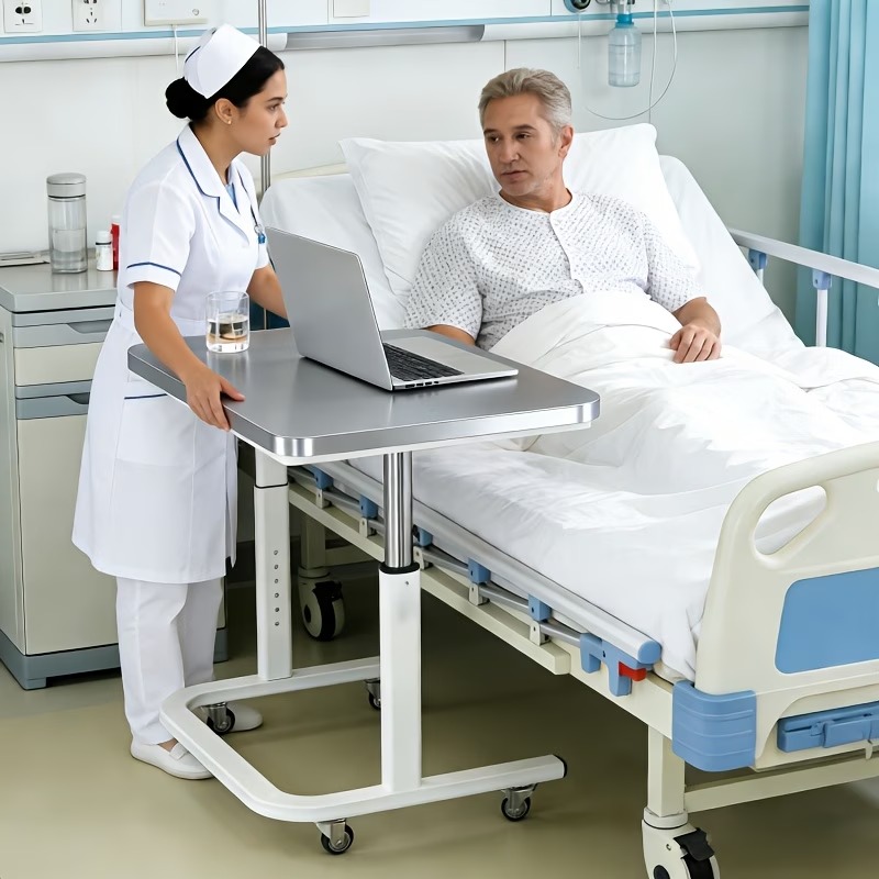 Adjustable Hospital Bed Table
